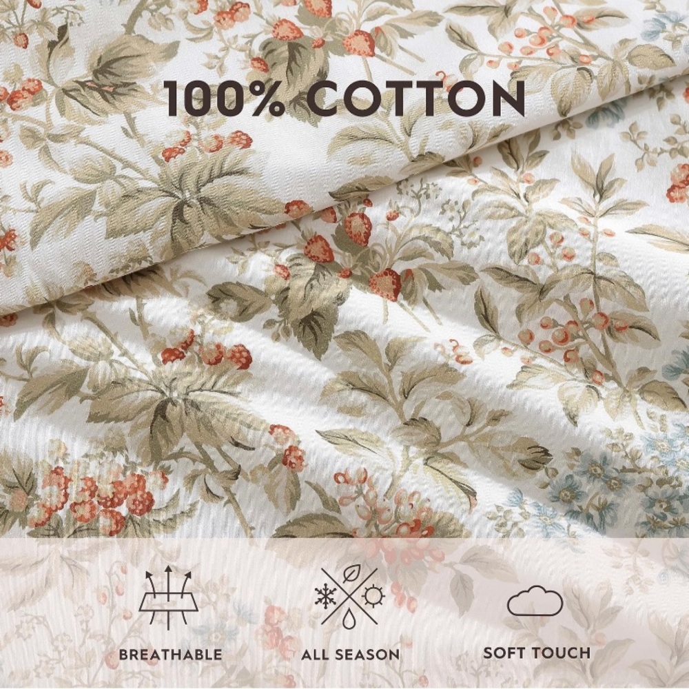 Laura Ashley Full/Queen Comforter set 3 Piece